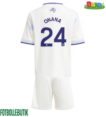 Aston Villa Amadou Onana #24 Tredjeställ Barn 2025-26 Kortärmad (+ Korta byxor)